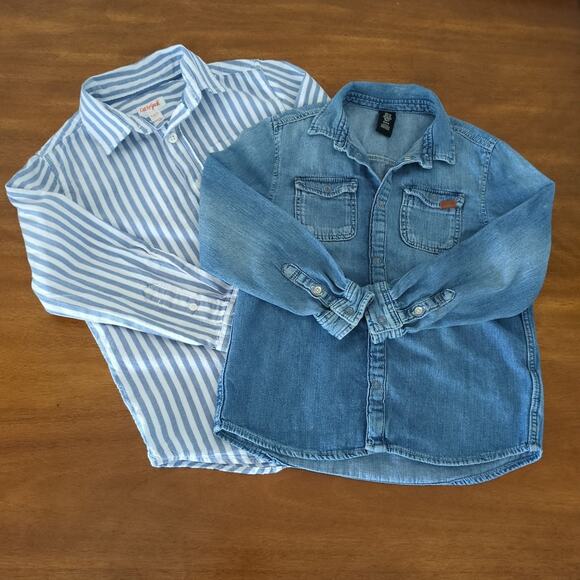 Boys collar shirts set size 6-7 - Picture 1 of 9